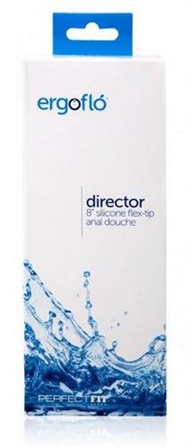Ergoflo Director 8 Inch Silicone Flex - Tip Anal Douche by Sexual Wellness