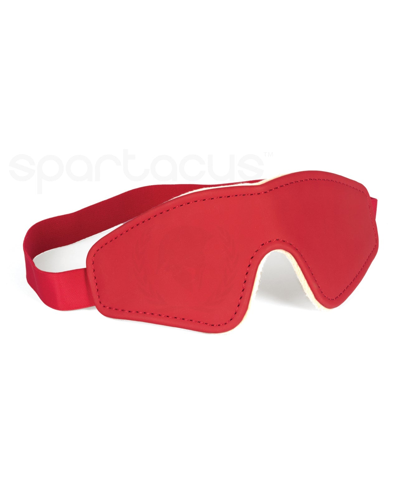 Spartacus PU Blindfold w/Plush Lining - Red by Bondage & Fetish Toys