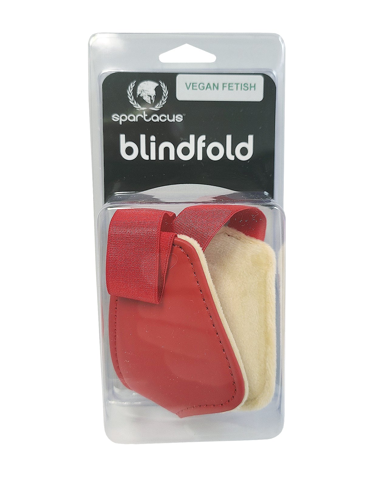 Spartacus PU Blindfold w/Plush Lining - Red by Bondage & Fetish Toys