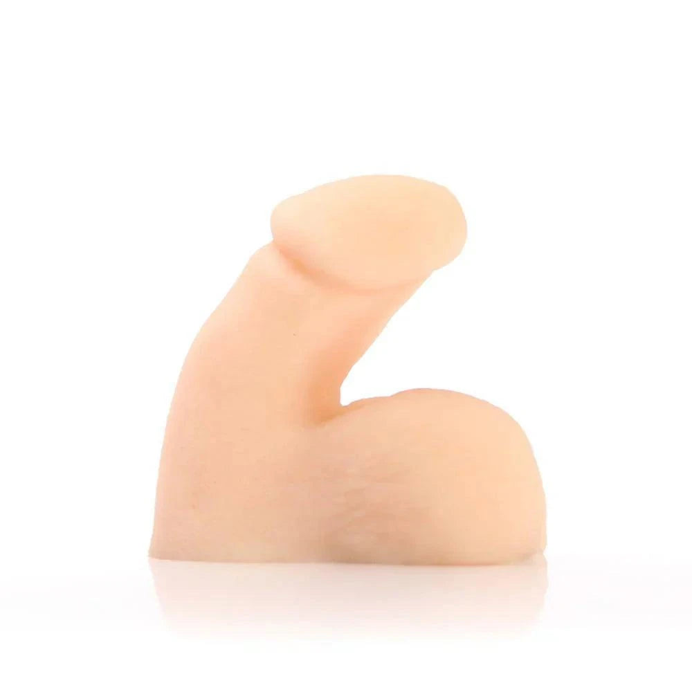 Tantus On the Go Silicone Packer in warm ivory with realistic texture and flexible design for comfort and confidence.
