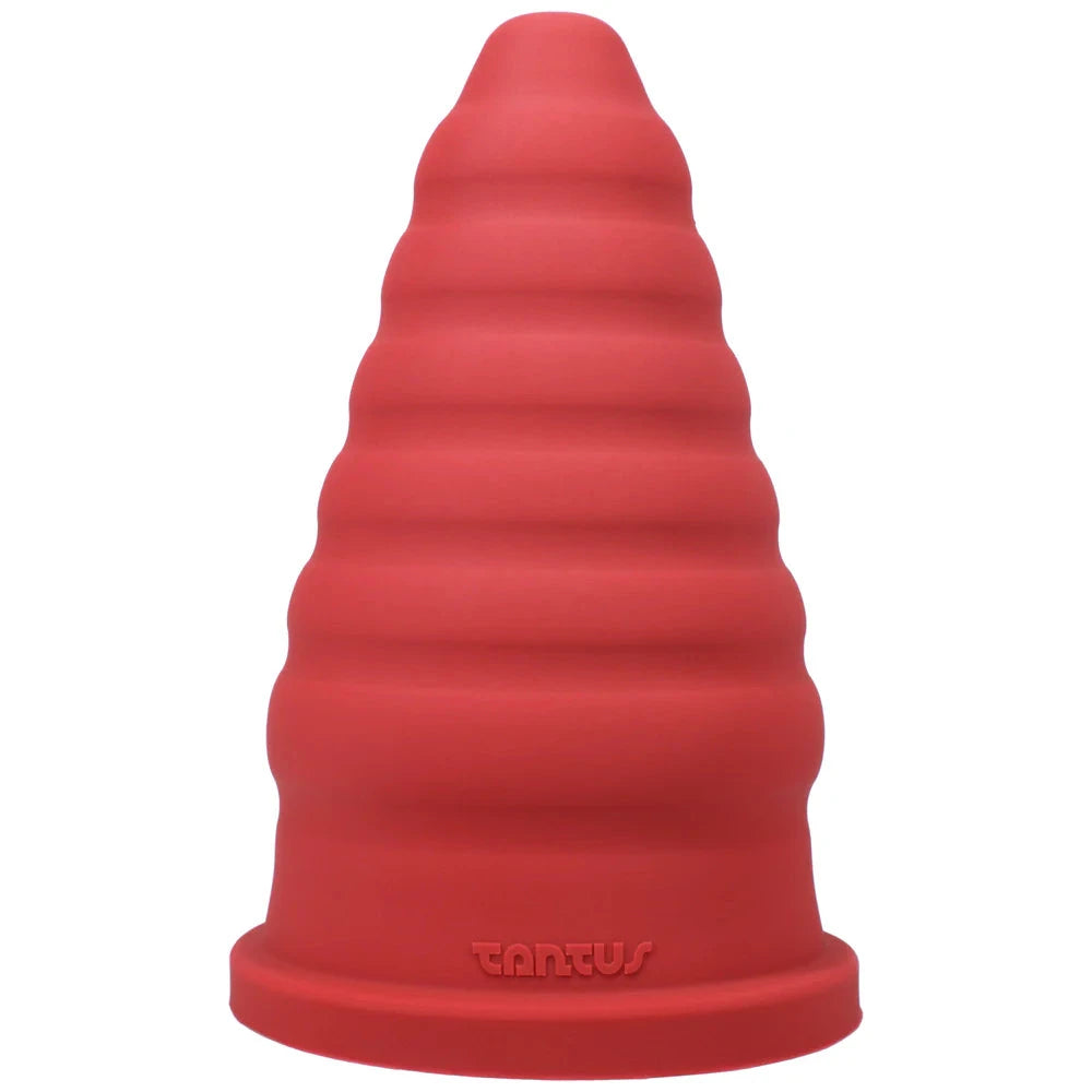 Tantus Cone Ripple Dildo Ruby (Box) by Anal Toys & Stimulators