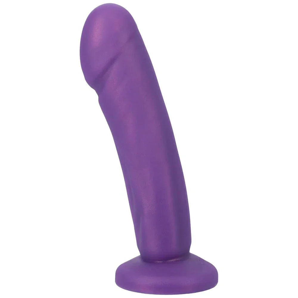 Tantus Vamp Super Soft Dildo in amethyst purple with 6.5-inch insertable length and soft silicone texture