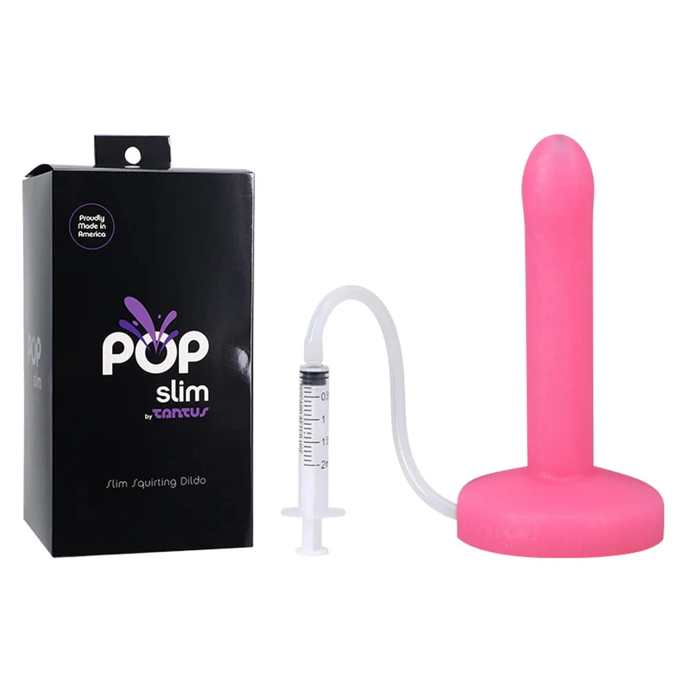 Tantus POP Slim Squirting Dildo Watermelon by Anal Toys & Stimulators