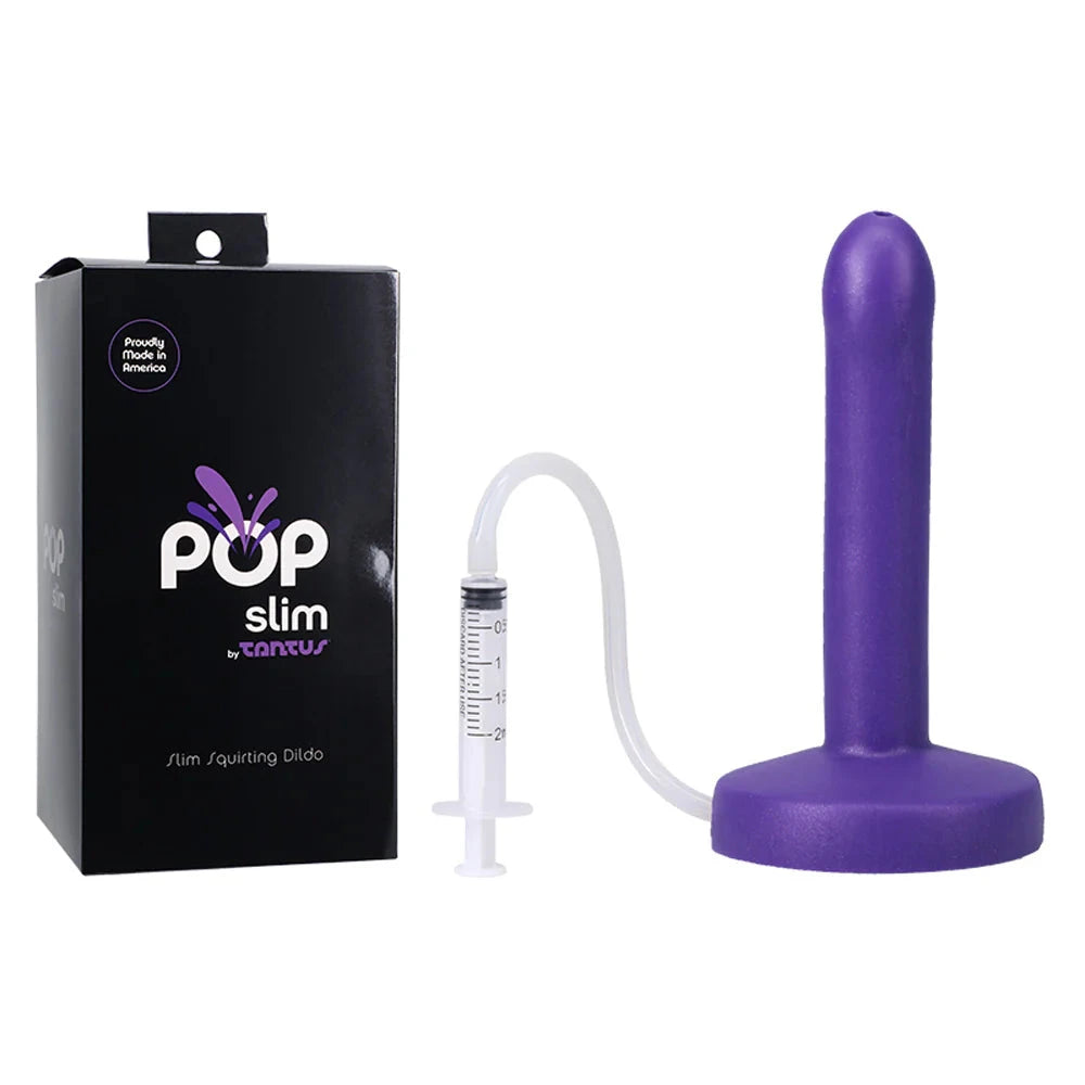 Tantus POP Slim Squrting Dildo Indiglow by Anal Toys & Stimulators