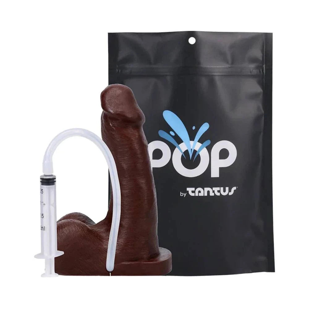 Tantus POP n' Play Squirting Packer Espresso (Bag) by Anal Toys & Stimulators