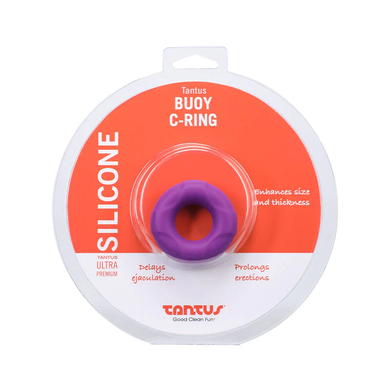 Tantus Buoy C-Ring Medium Purple by Cock & Balls