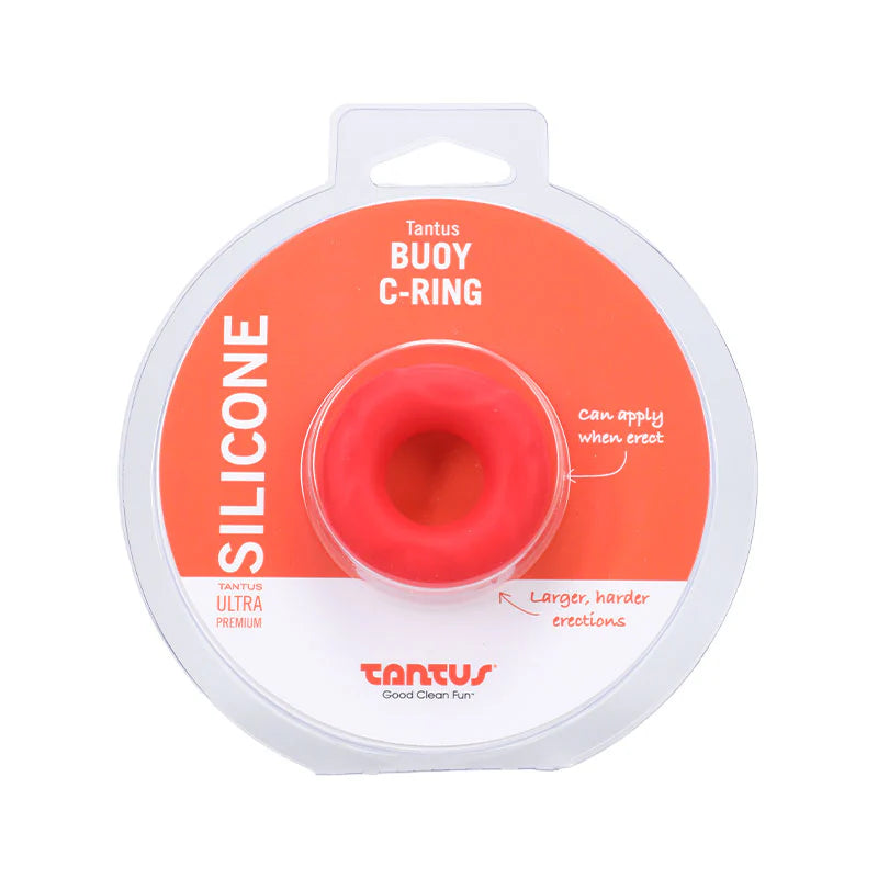 Tantus Buoy C-Ring Small Red by Cock & Balls
