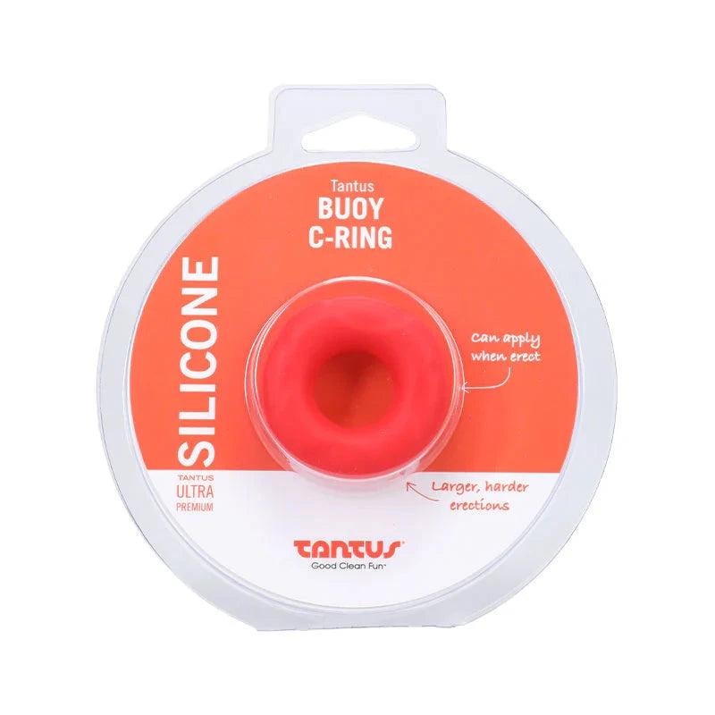Tantus Buoy C-Ring Small Red by Cock & Balls