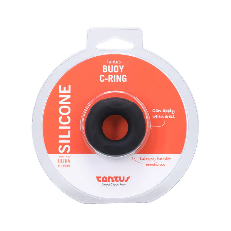 Tantus Buoy C-Ring Small Black by Cock & Balls