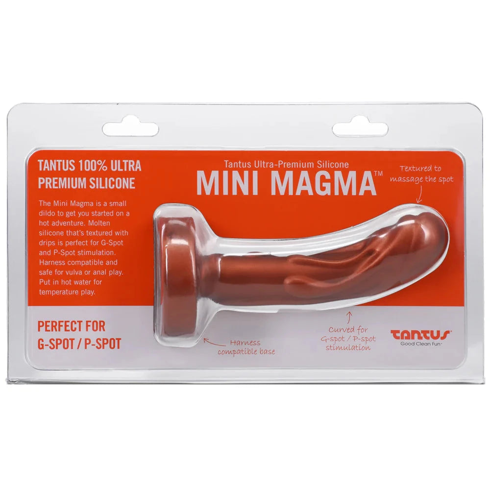 Tantus Mini Magma 5 in. Fantasy Dildo Firm Copper by Anal Toys & Stimulators