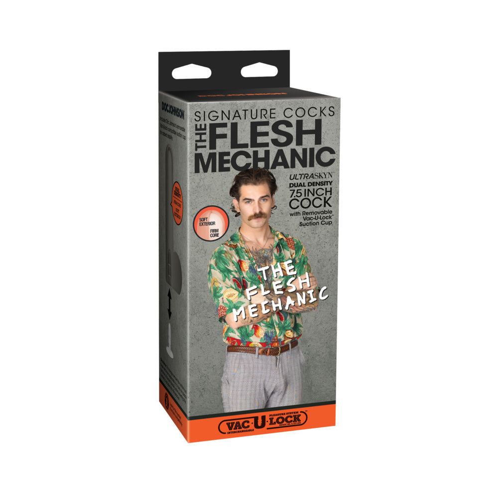 Signature Cocks The Flesh Mechanic 7.5 in. ULTRASKYN Vac-U-Lock Dildo by Anal Toys & Stimulators