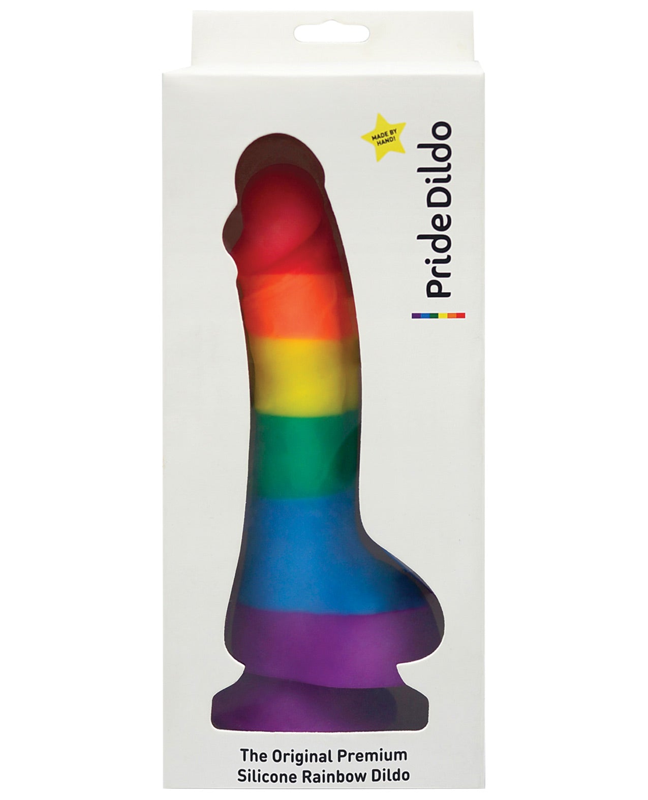 Pride Dildo w/Balls - Rainbow by Anal Toys & Stimulators