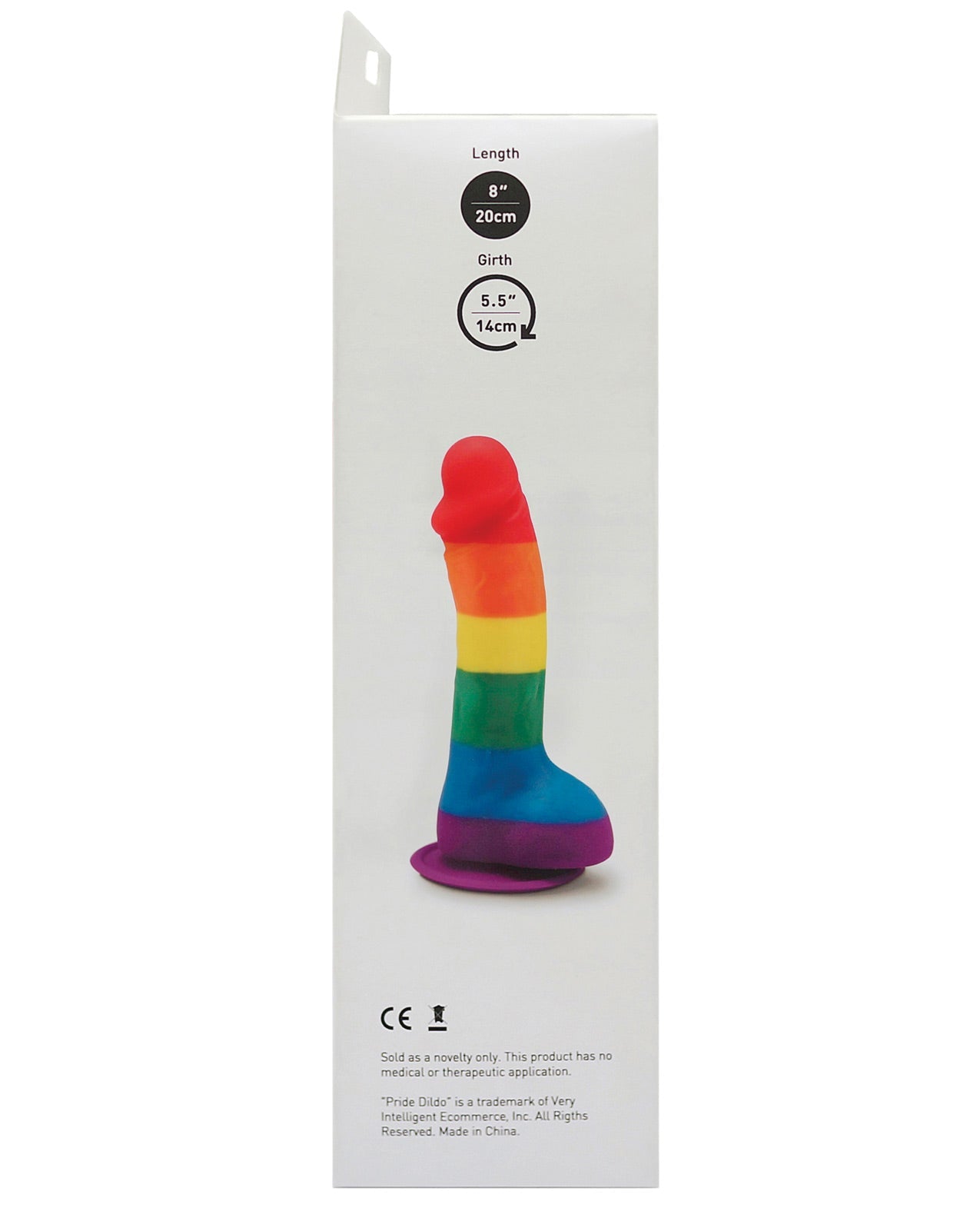 Pride Dildo w/Balls - Rainbow by Anal Toys & Stimulators