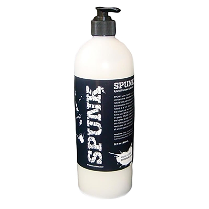 Spunk Lube Hybrid 32oz bottle water-based silicone lubricant cream