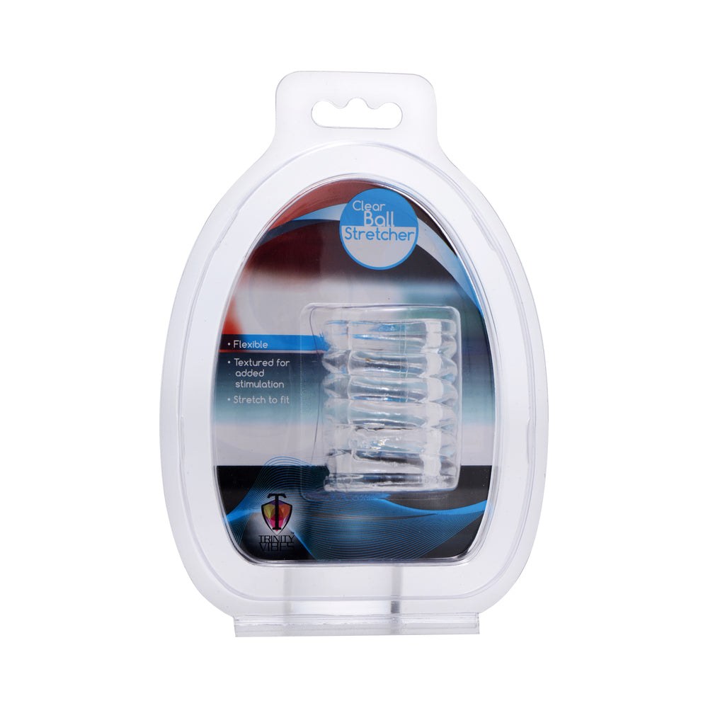 Trinity Men Spiral Ball Stretcher Clear by Cock & Balls