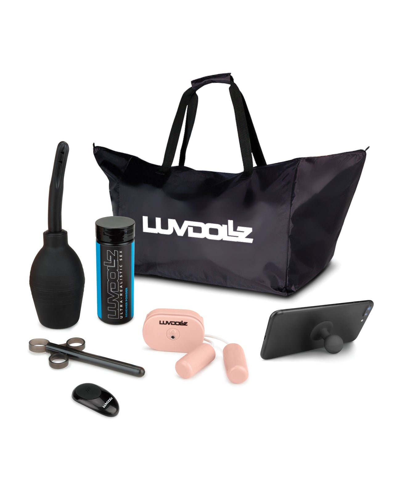 Luvdollz Remote Control Rechargeable Fuck Buddy w/Douche - Ivory by Sexual Wellness