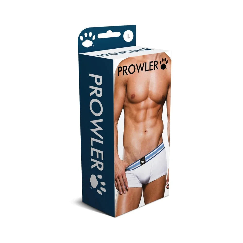 Prowler Trunk Performance Gear in White/Blue, White/Black, and Black/White Colors by Apparel
