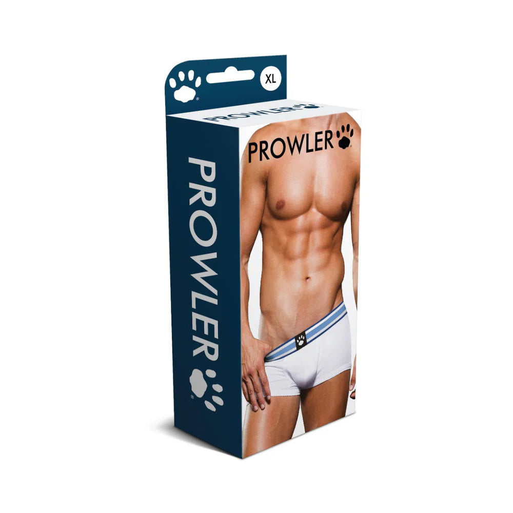 Prowler Trunk Performance Gear in White/Blue, White/Black, and Black/White Colors by Apparel