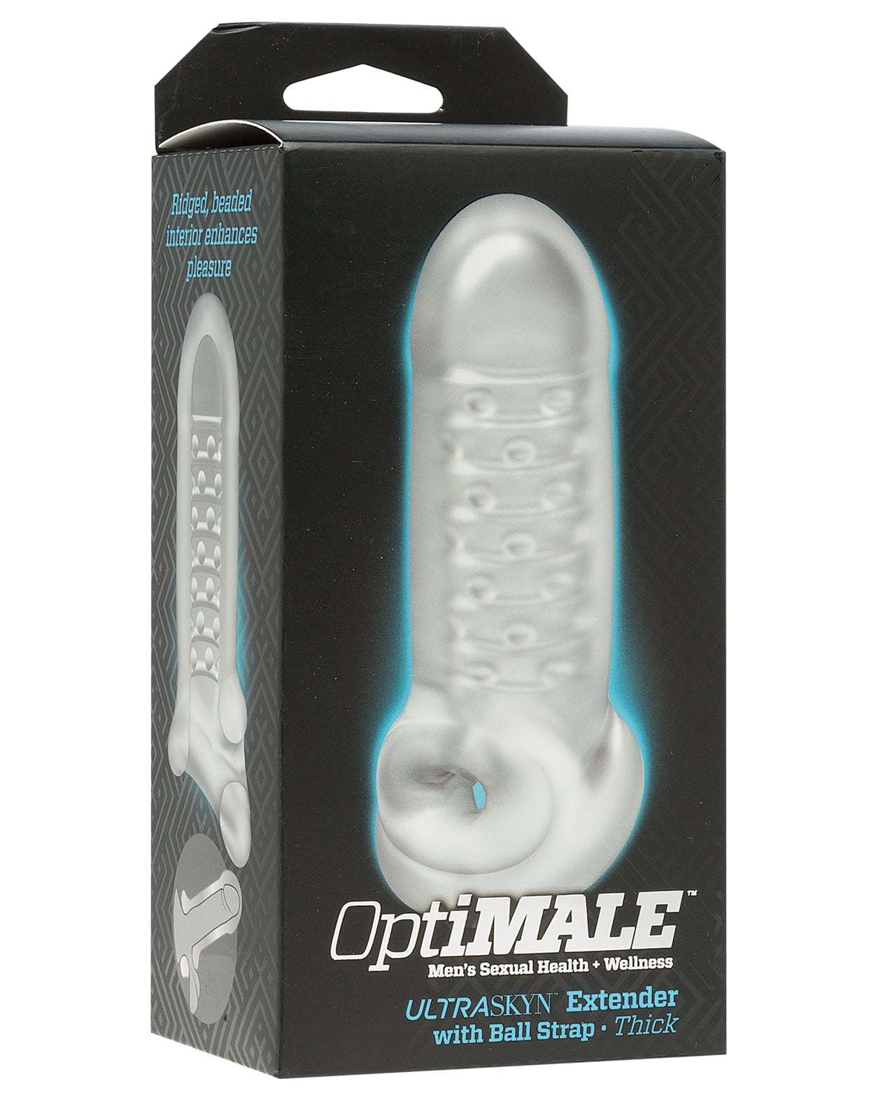 Optimale - Extender With Ball Strap - Thick - Frost by Cock & Balls