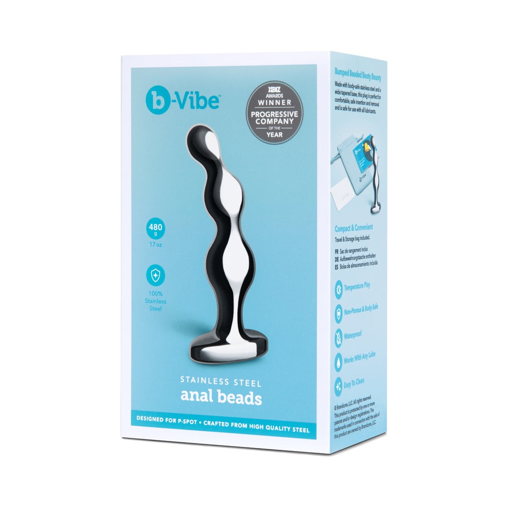 b-Vibe Stainless Steel Anal Beads by Anal Toys & Stimulators