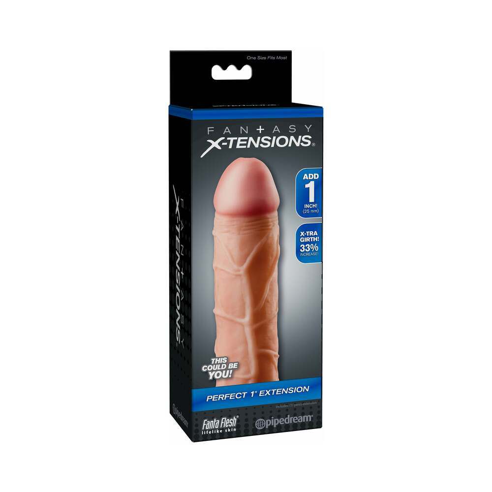 Fantasy X-tensions Perfect 1 in. Extension Beige by Cock & Balls