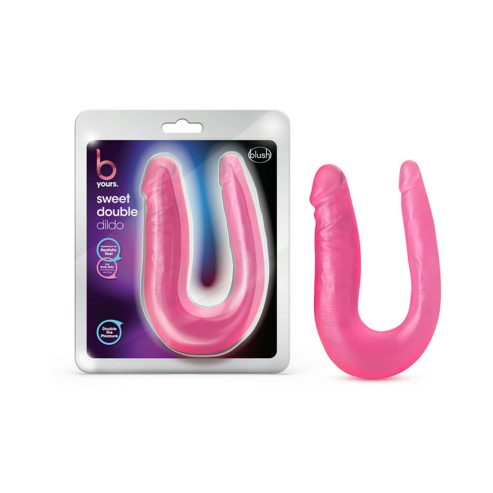 B Yours Sweet Double Dildo 12.5 in. Pink by Anal Toys & Stimulators