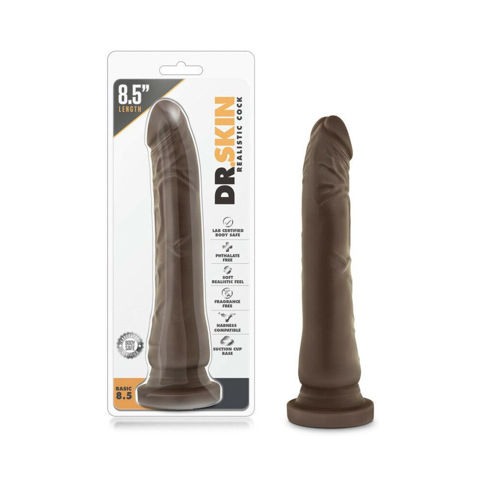 Dr. Skin Basic 8.5 in. Dildo Brown by Anal Toys & Stimulators