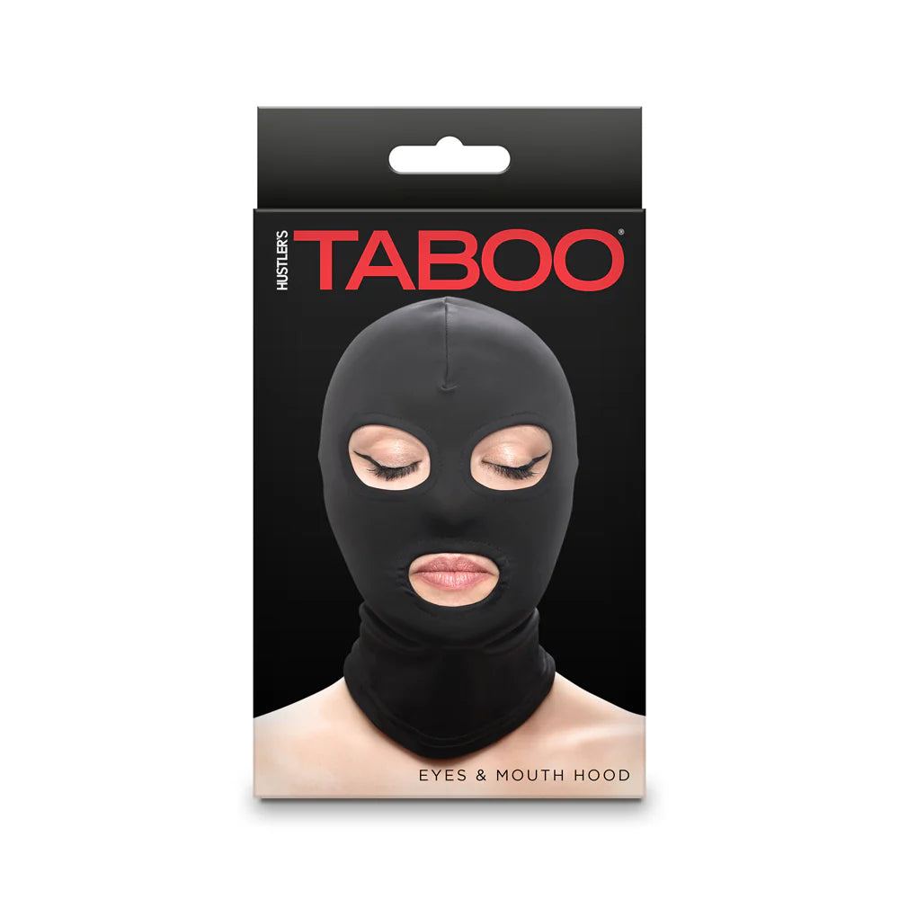 Hustler Taboo Eyes&Mouth Hood Black by Apparel