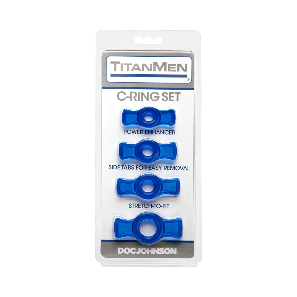 TitanMen - Cock Ring Set Blue by Cock & Balls