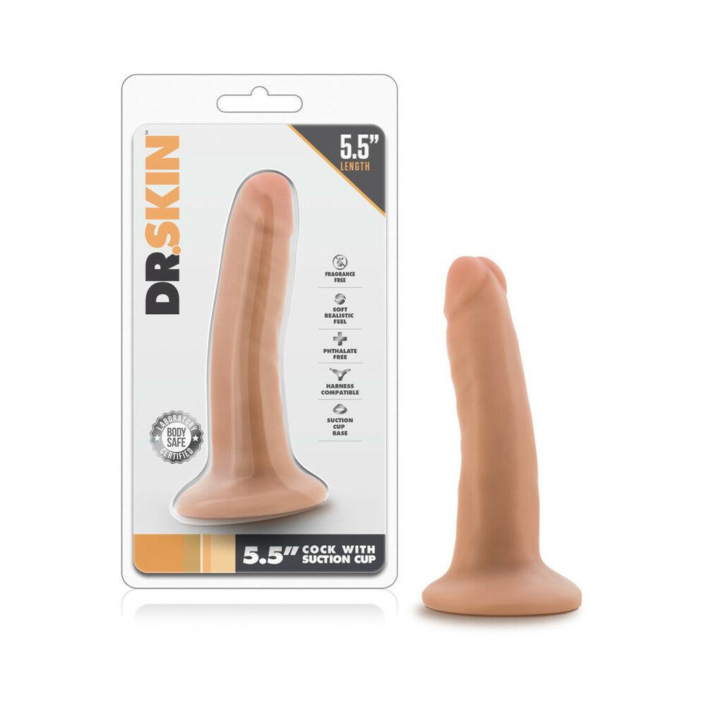 Dr. Skin Realistic 5.5 in. Dildo Beige by Anal Toys & Stimulators