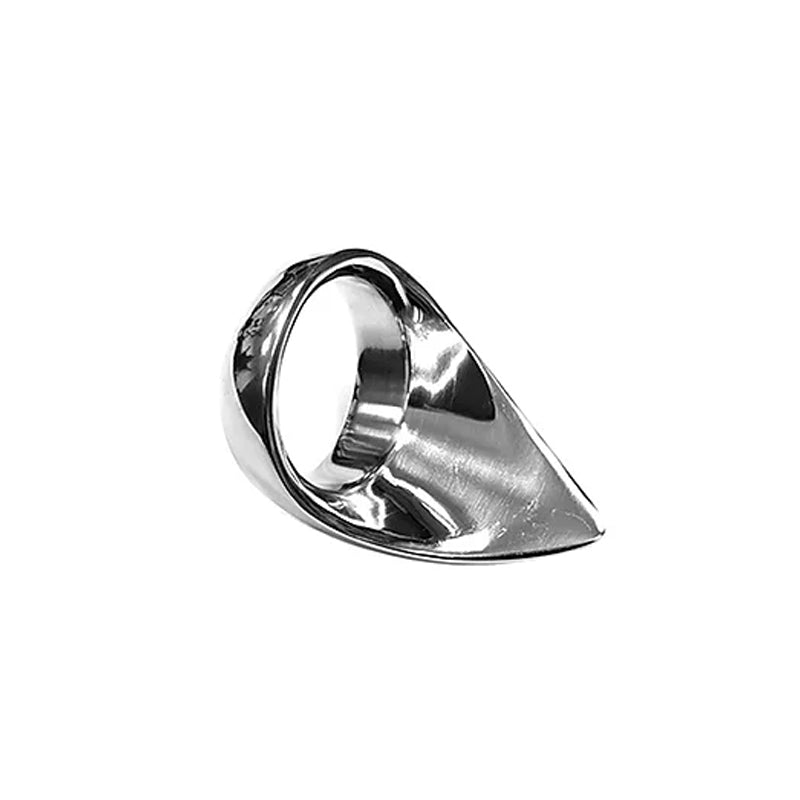 Stainless Steel Tear Drop Cock Ring (45mm) Clamshell by Cock & Balls