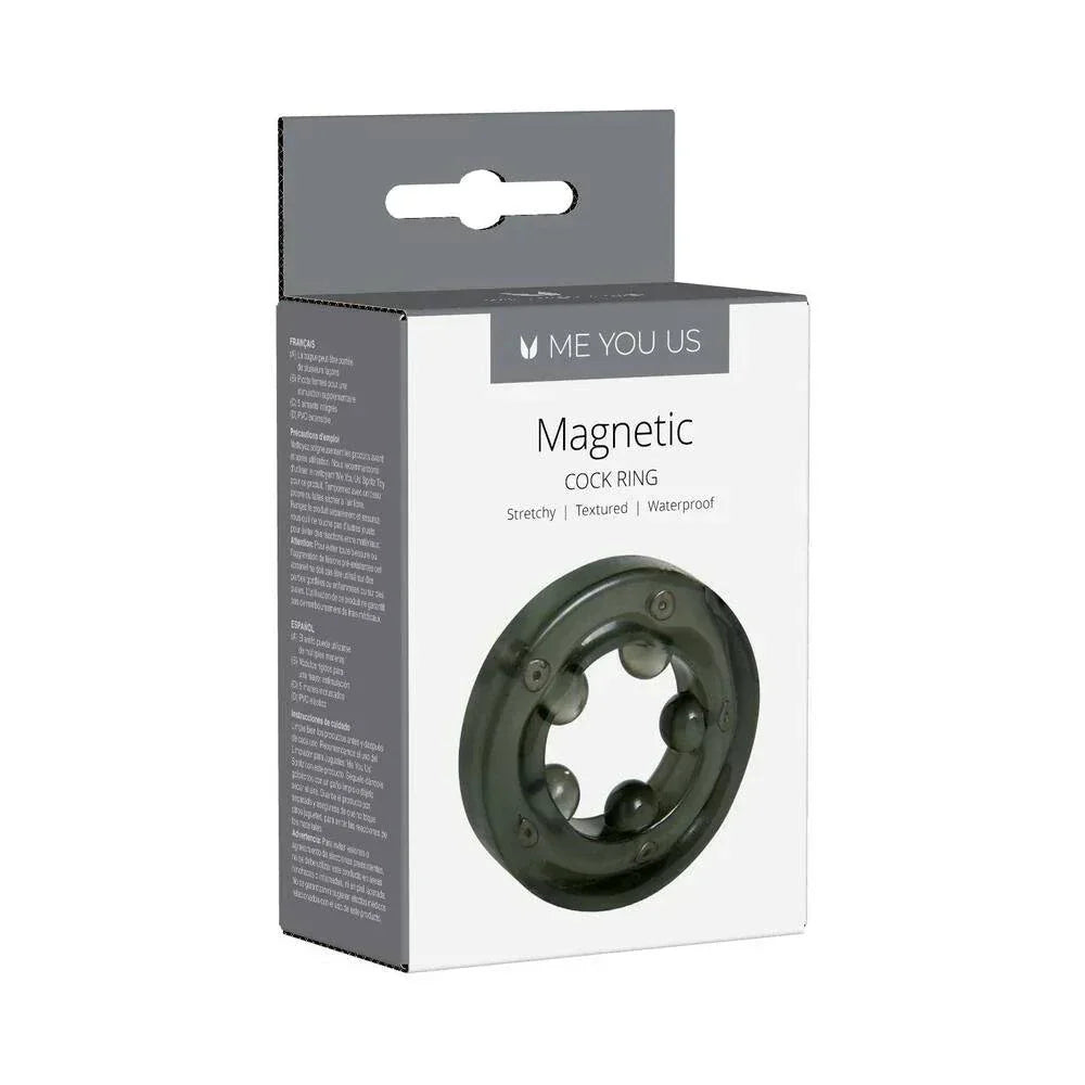 Me You Us Magnetic Cock Ring with 5 magnets for enhanced blood flow, stretchy and waterproof design