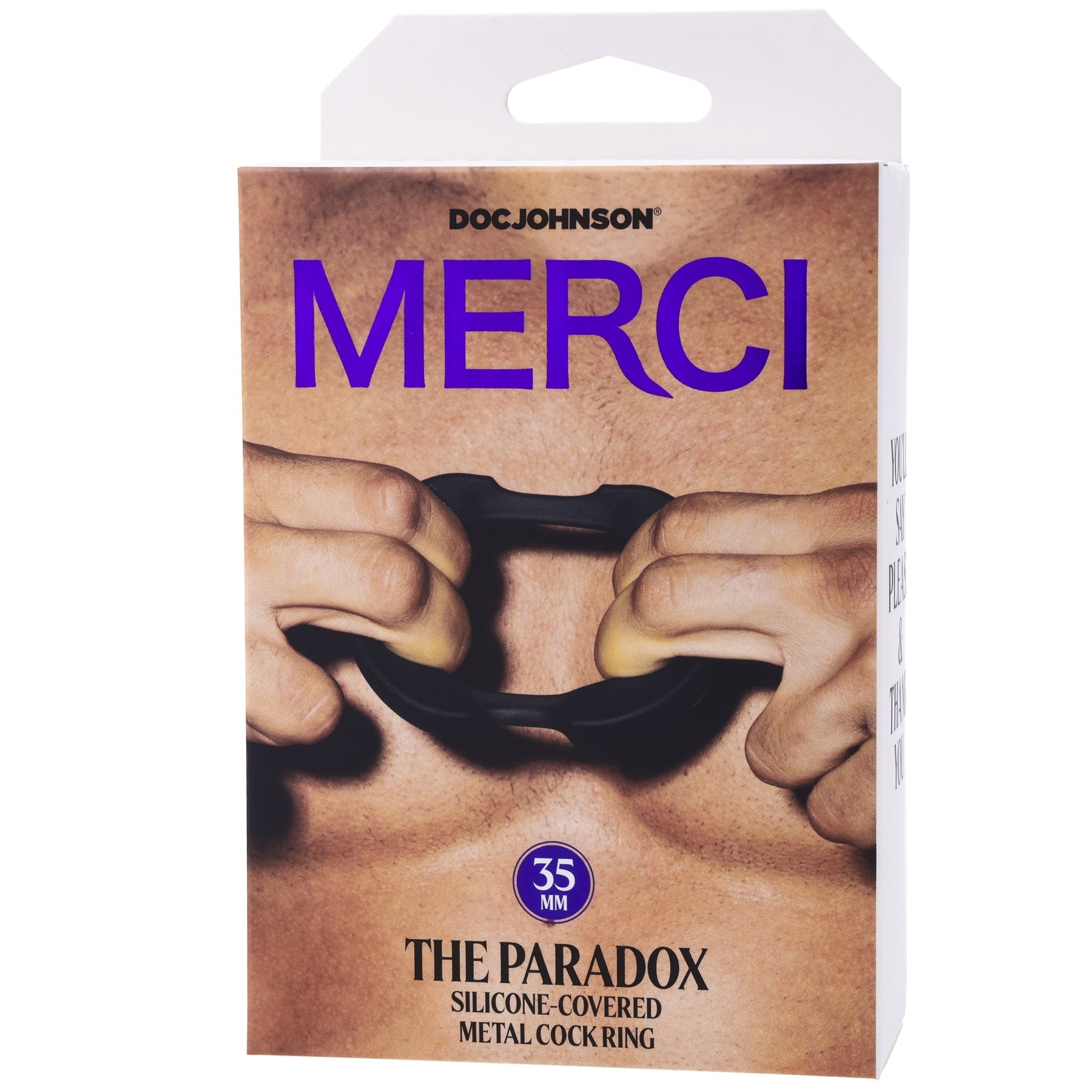Merci - the Paradox - Silicone Covered Metal Cock Ring -