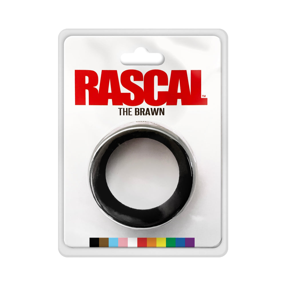 Rascal The Brawn Cockring Black by Cock & Balls
