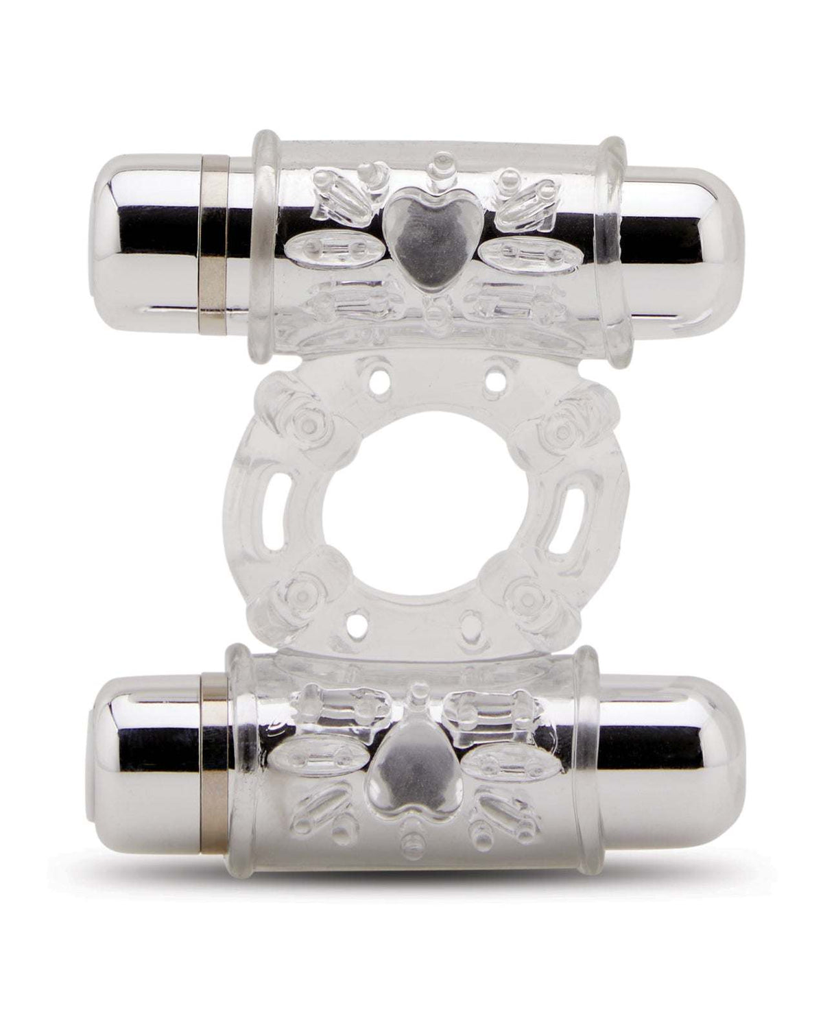 Nu Sensuelle Double Action Cockring 2x7 Function - Clear by Cock & Balls