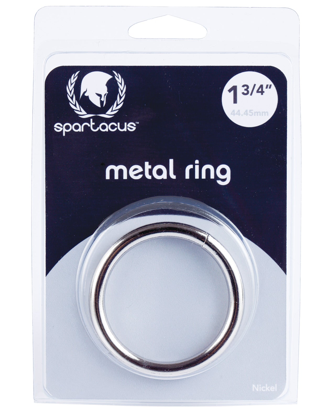 Spartacus 1.75" Nickel Cock Ring by Cock & Balls