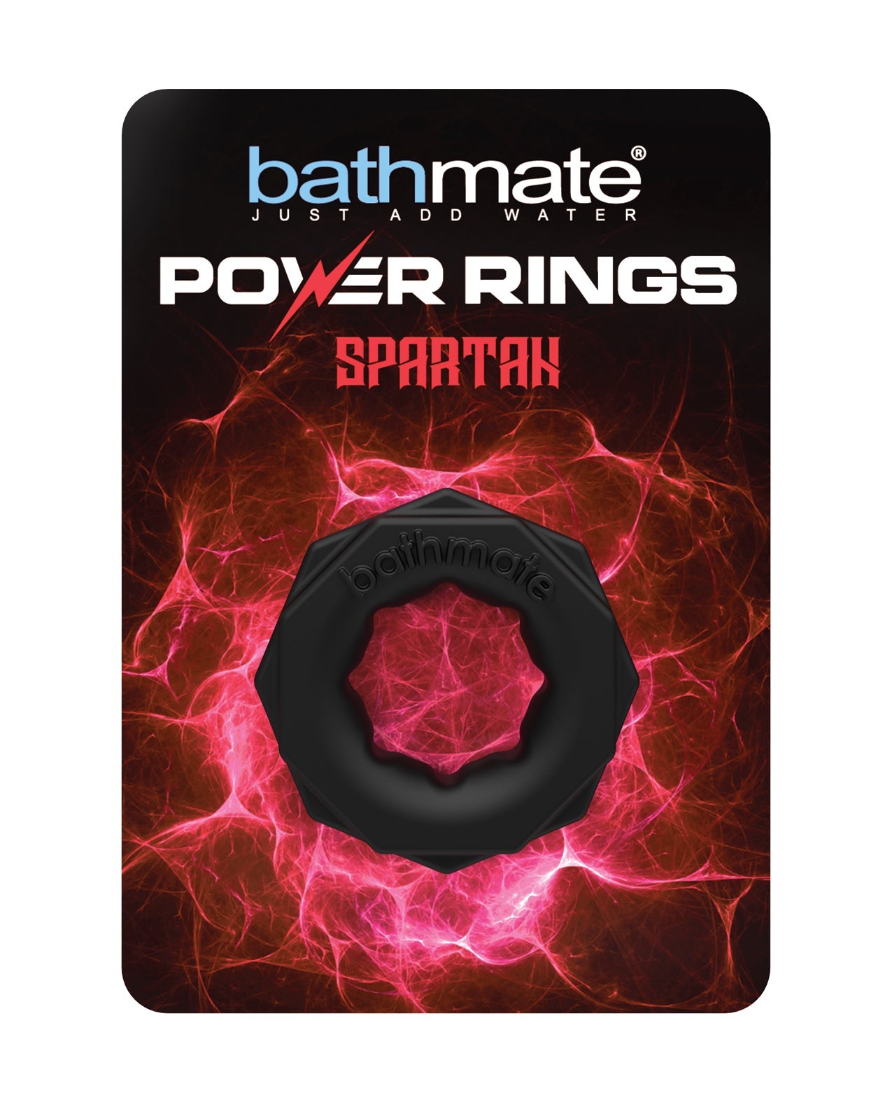 Bathmate Spartan Cock Ring - Black by Cock & Balls