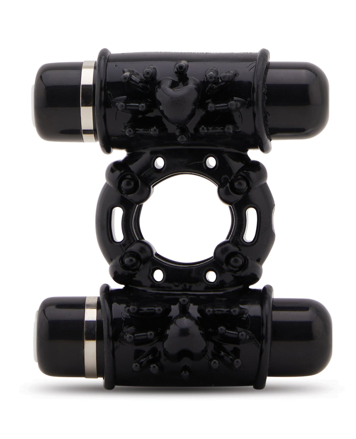Nu Sensuelle Double Action Cockring 2x7 Function - Black by Cock & Balls