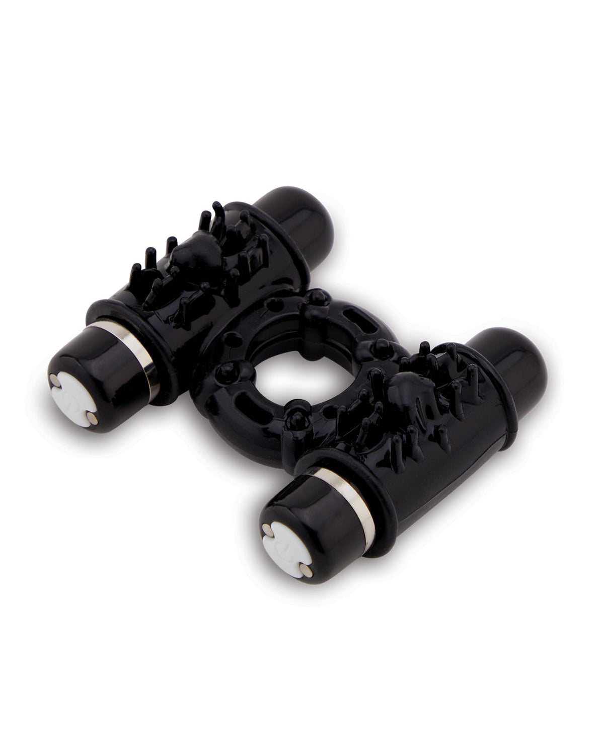 Nu Sensuelle Double Action Cockring 2x7 Function - Black by Cock & Balls