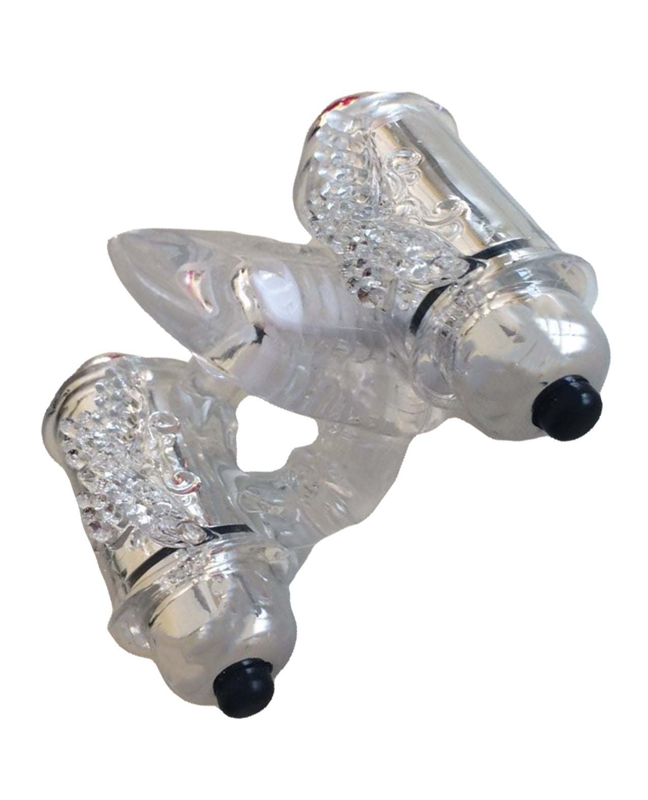 Wet Dreams Double Down Vibrating Cockring w/Bullet by Cock & Balls