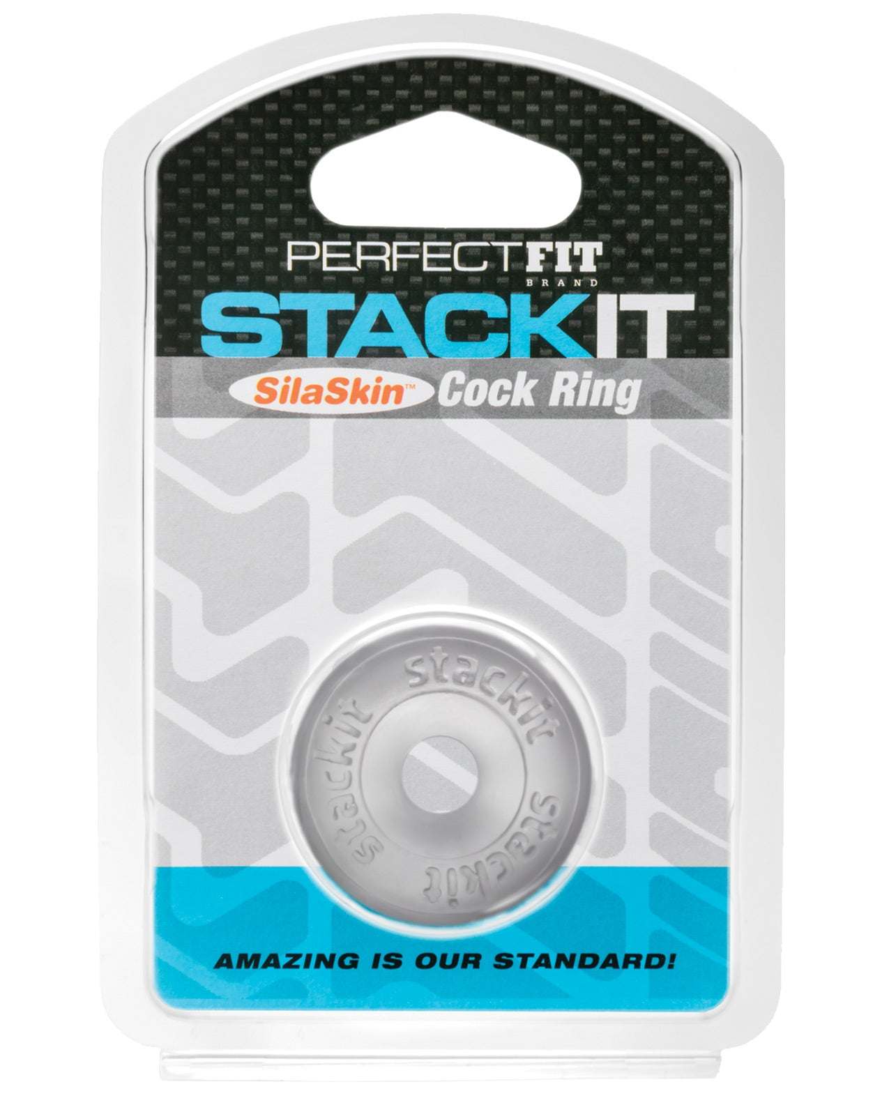 Perfect Fit Stackit Cock Ring - Clear by Cock & Balls