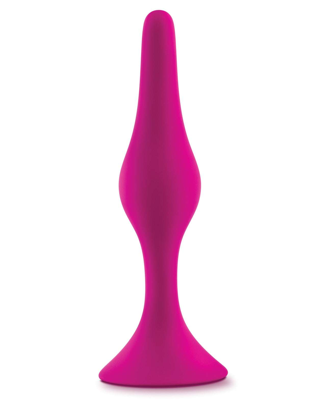 Blush Luxe Beginner Plug Medium in pink silicone with tapered tip and body-safe design