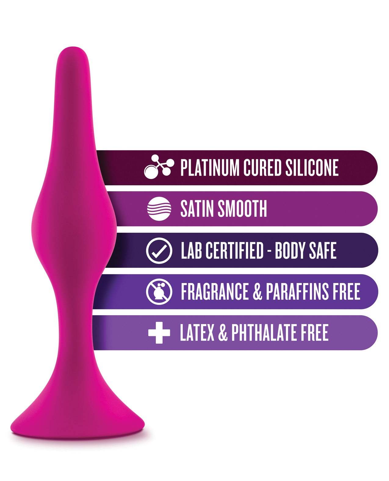 Blush Luxe Beginner Plug Medium - Pink by Anal Toys & Stimulators