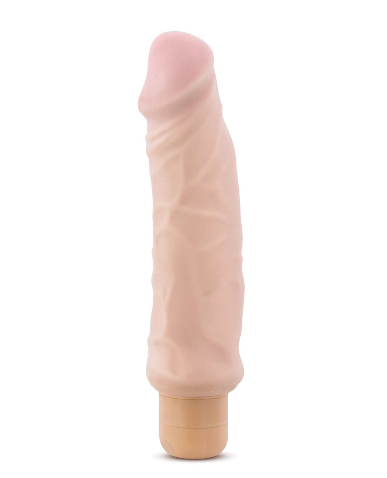 Blush Au Naturel Home Wrecker realistic waterproof vibrator with dual density texture and 9.5-inch length