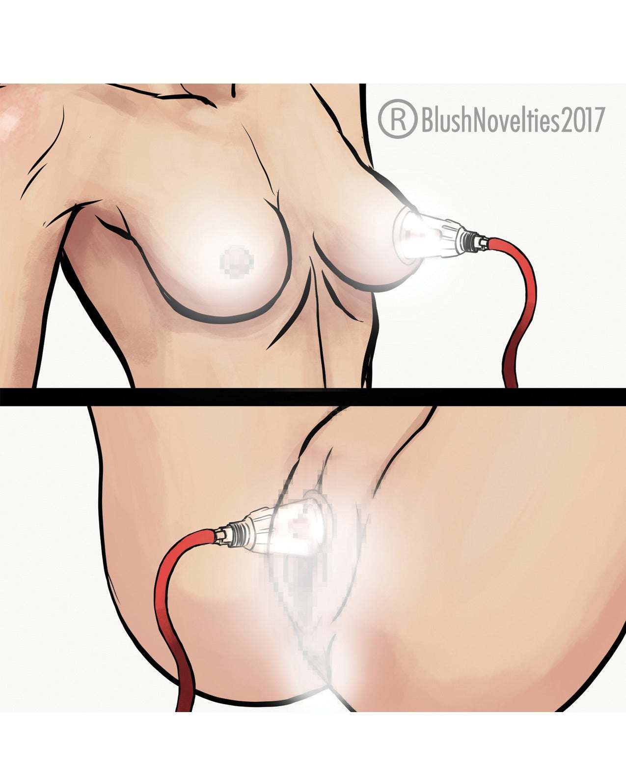 Blush Temptasia Clitoris & Nipple Pleasure Enhancement Pump System by Cock & Balls