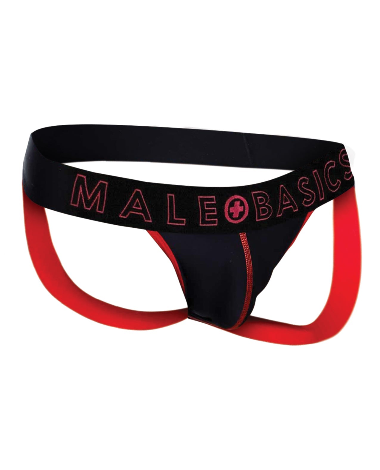 Male Basics Neon Jockstrap Red XL by Apparel