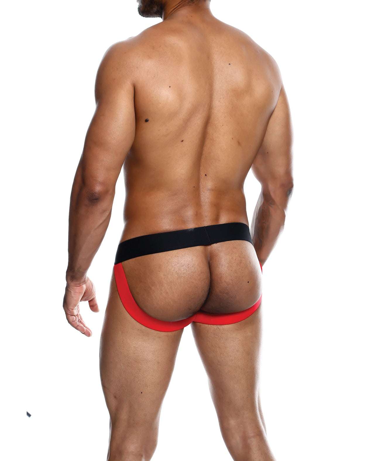Male Basics Neon Jockstrap Red MD by Apparel