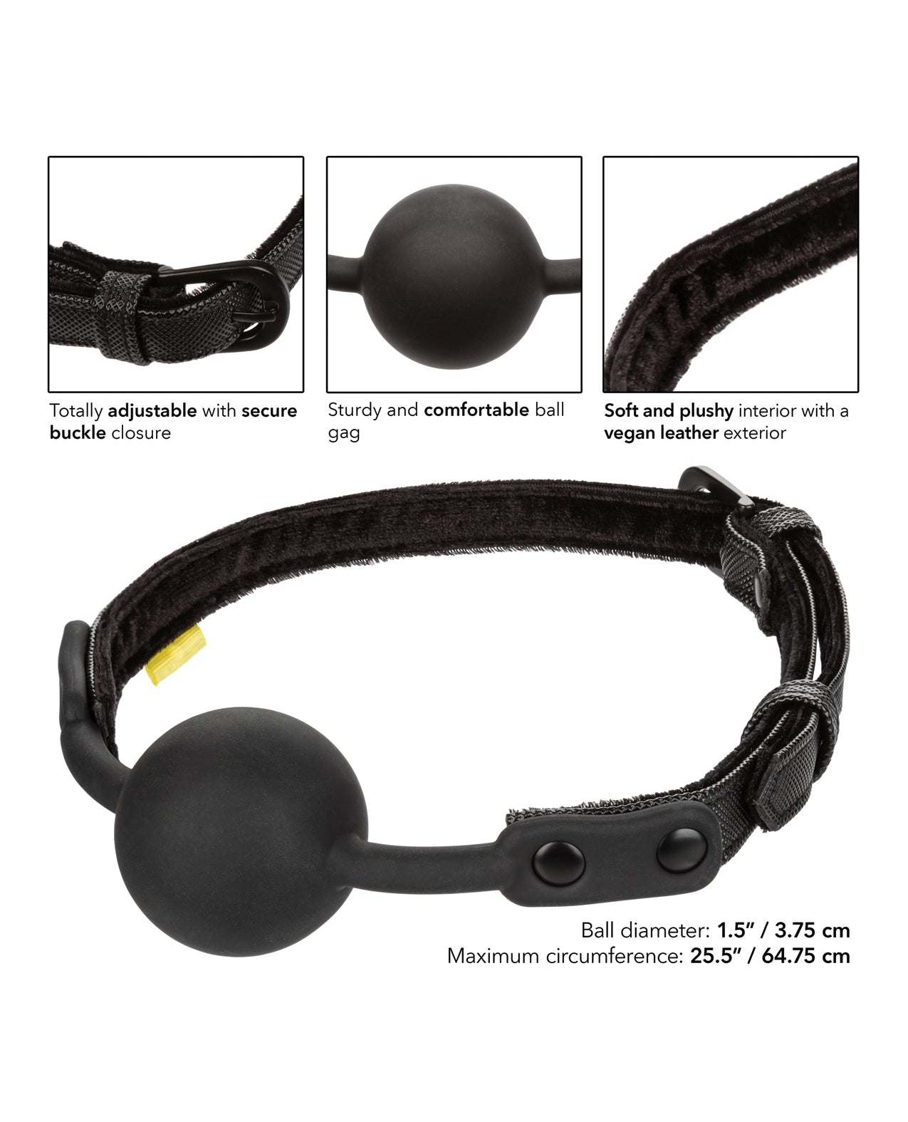 Boundless Ball Gag - Black by Bondage & Fetish Toys