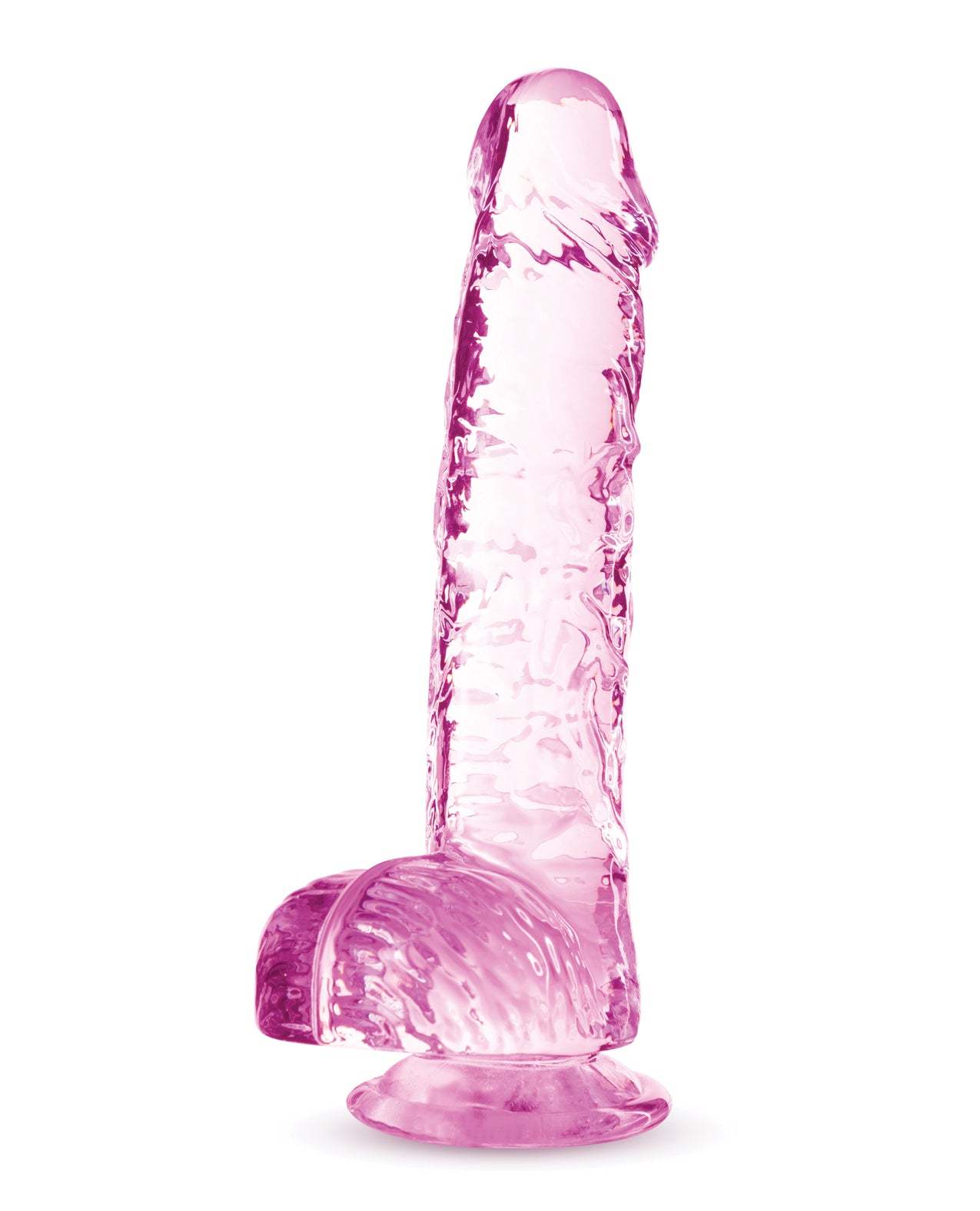 Blush Naturally Yours 6" Crystalline Dildo - Rose by Anal Toys & Stimulators