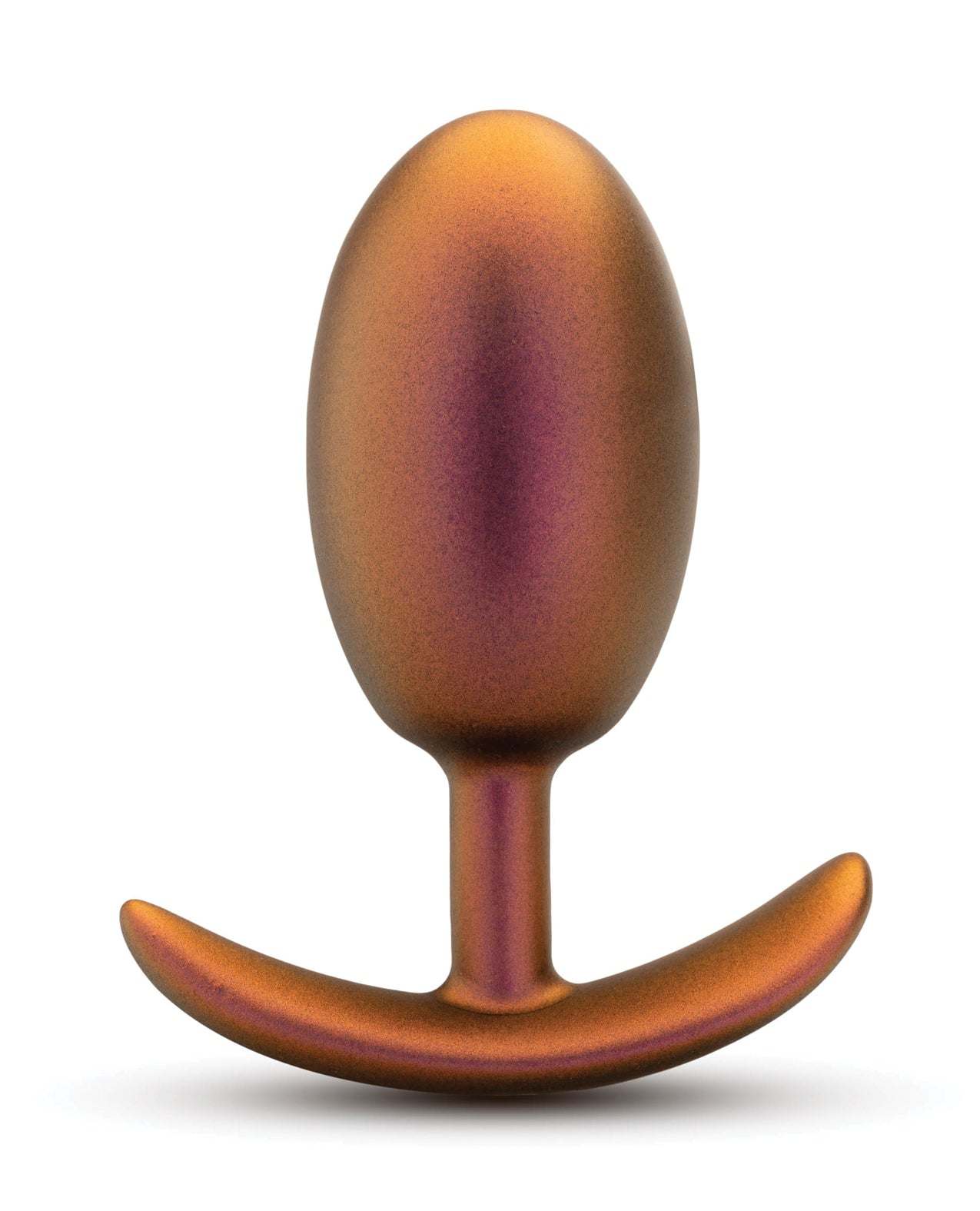 Blush Anal Adventures Matrix Neutron Plug in iridescent copper with vibration and ergonomic StayPut design.
